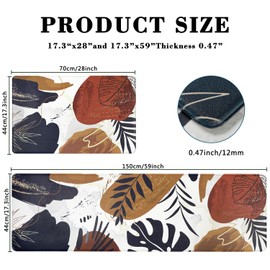 Homcomoda Boho Kitchen Rugs Sets 2 Piece Non Slip Kitchen Mats for Floor Cushioned Kitchen Rugs and Mats Waterproof Comfort Standing Mats for Kitchen,Home,Office,Sink,Laundry