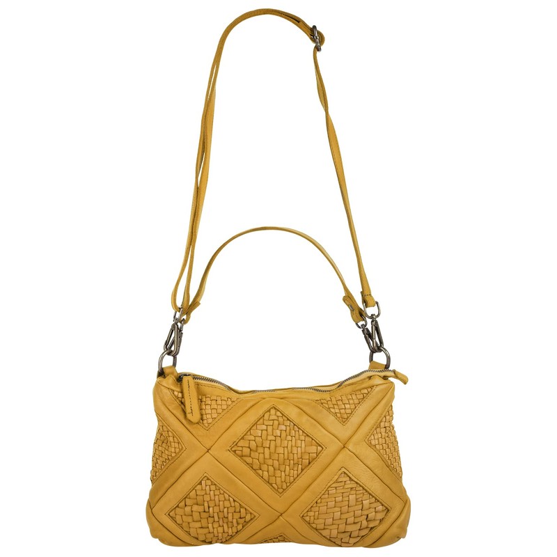 Samantha Look Women's Real Leather Shoulder Bag, Made in Italy,