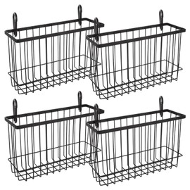 EATHEATY 4 PCS Rabbit Hay Feeder, Metal Frame Guinea Pig Hay Feeder, Large Heavy Duty Bunny Hay Rack with Hook for Guinea Pigs, Chinchillas, Small Animals