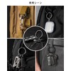 TIMULTI Round Carabiner Keychain Stylish Titanium Lightweight Small One-Touch Storage
