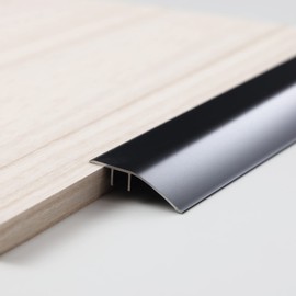 Trimold Aluminum Profile Floor Transition Strip, Matte Black, 35.4" x 1.7"