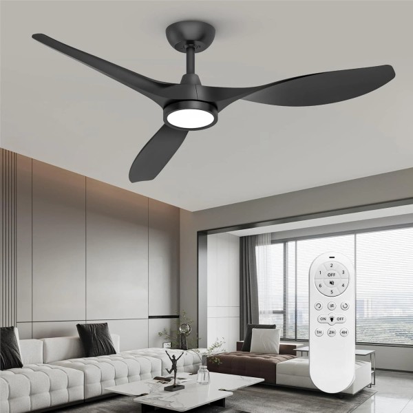 Does not apply Ceiling Fans with Lights and Remote, Black