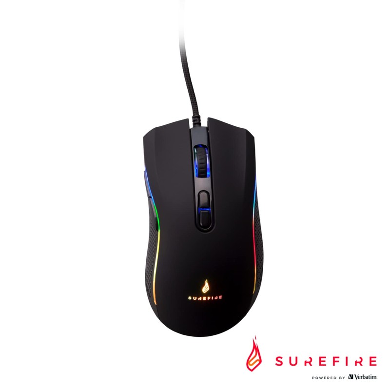 SureFire Hawk Claw Gaming 7-Button Gaming Mouse with RGB Lighting