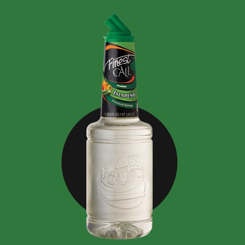 Finest Call Premium Jalapeño Flavored Syrup, 1 Liter Bottle (33.8