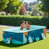 Flamaker Above Ground Pool Foldable Non-Inflatable Pool with 3 drains