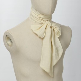 COSDREAMER Men's Renaissance Scarf Jabot Tie Costume Collar, beige
