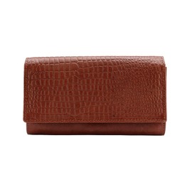FINELAER Premium Leather Clutch Wallet Purse Stylish & Functional for Women (Carlo VT)