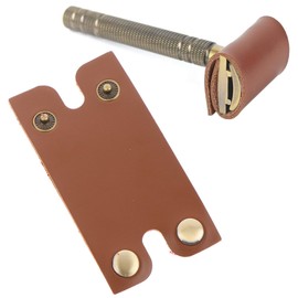 EUYKQNOI 1 x Protective Leather Safety Razor Case, Portable Travel Case for Razor, Robust Protective Case for Safe Transport, Perfect Storage for Razors on the Go