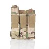 EXCELLENT ELITE SPANKER Tactical Open Top MP7 Kriss Single/Double/Triple Magazintasche(Triple-Olivgrün)