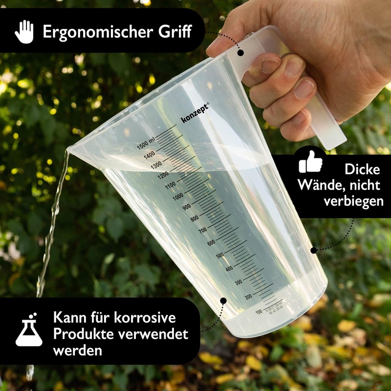 KONZEPT Measuring Jug, 1 Litre, Various Sizes to Choose From,