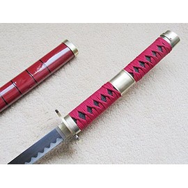 AIT Collectibles S2673 Anime ONE Piece Roronoa Zoro SANDAI KITETSU Sword Black HAMON Blade 41.1"