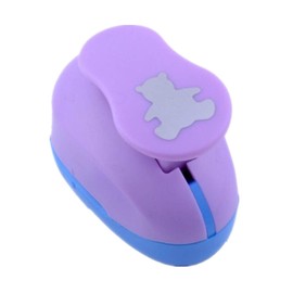 Scrapbooking Star Motif Punch Metal Punch, Decorative Edge Diameter 2.54 cm, 1 Inch, Suitable for Paper/Card up to 200 g/m² (Bear)