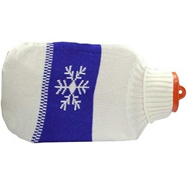 Hot Water Bottle Rubber 2 L with Turtleneck Jumper Cover 1 Piece