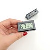 JZK 2 x Rectangular Small Digital Thermometer Hygrometer for Car/Bedroom,