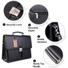 Jack&Chris Mens New PU Leather Attache Briefcase Traditional Messenger Lawyer
