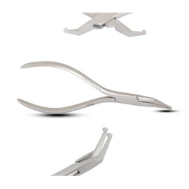 MUSAMED Dental Angle How Pliers, Orthodontic Position Angled Appliance Plier Wire Bending Instrument for Dentist, Multi-Purpose Bending Pliers Holding Arch Wires Plier German Grade Steel MM-305-34