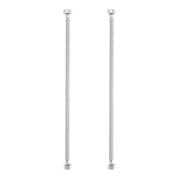 Heable Heable Pair of Flexible Pipes for Bathroom/Kitchen/Toilet Taps British