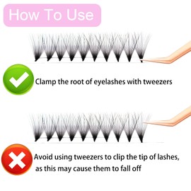 Premade Fans Eyelash Extensions 20D Mixed Tray Pointed Base Premade Lash Extensions Fans Middle Stem Premade Lash Fan Synthetic Mink Volume Lash Extensions (20D-0.07C-12-18mm)