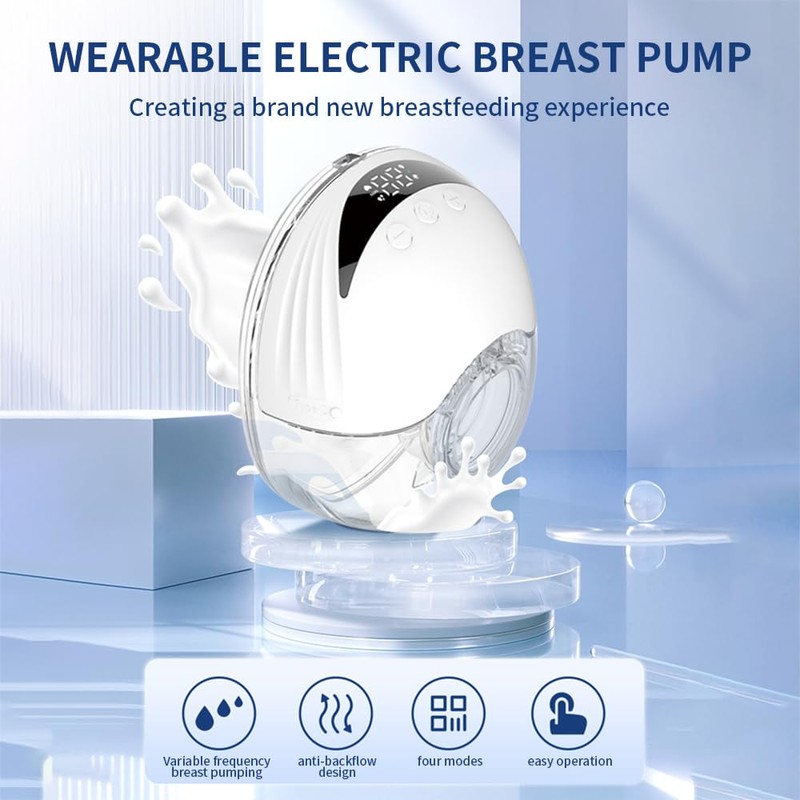 Milk Extractor,2PCS Hands Free Breast Pump Wearable Electric Breast Pump