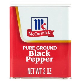 McCormick Pure Ground Black Pepper 3oz Bold Fresh Flavor Seasoning