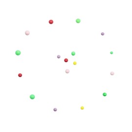 PME Easter Sprinkles - Multicolour Mini Pearls (60g)