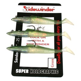 Sidewinder Sandeels Green 6"" Sea Fishing Lures
