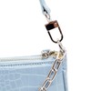Retro Small Croc Embossed PU Leather Multi-Use Handbag Shoulder Bag