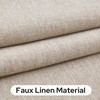 HOMEIDEAS Blackout Linen Sidelight Curtains for Front Door, Side Door