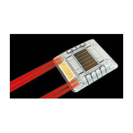 Cat Eye Luminous Eye Mighty Solar Flashing Single Sided Red LE260R2