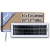 Fits 24x8 Duct Opening Steel Adjustable Air Supply Grille by
