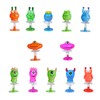 TOPWAYS Monsters Jump Up Toys, 12pcs Wacky Jumping Popper Pop
