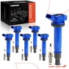 A-Premium (Blue) Set of 12 Ignition Coil Pack and Iridium