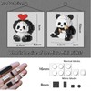 QMEAKMONY Mini Building Blocks Panda Sets Cute Micro Mini Panda