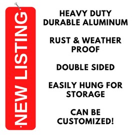 Real Estate Signs Riders Durable Aluminum Metal Signs With Different Messages For Real Estate 6x24 (Pool)