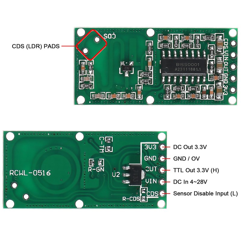 Coliao 12pcs RCWL-0516 Microwave Radar Motion Detection Human Body Sensor