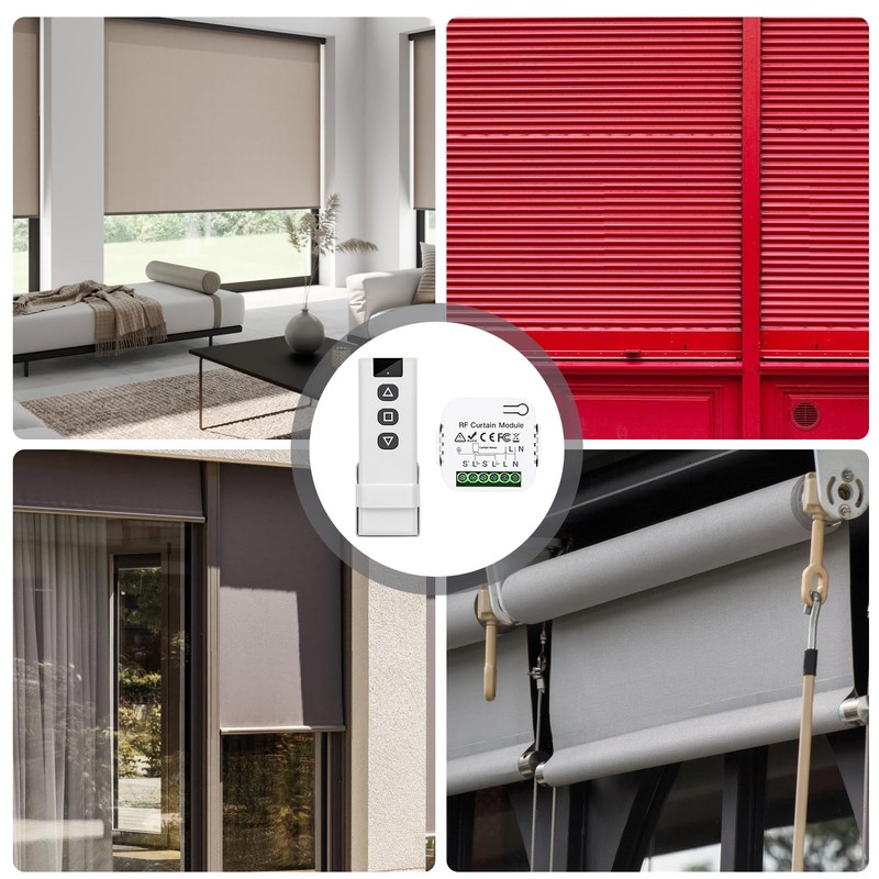 Nizirioo Wireless Roller Shutter Control Retrofit Set: Blinds and Awnings,