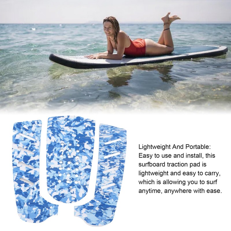 EVA Surfboard Traction Pads 3 Pack Double Diamond Non Slip