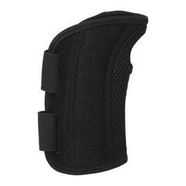 Copper Compression Wrist Brace Wrist Support Wrap Sports Sleeve with Splints for Carpal Tunnel Arthritis Tendinitis Black Left Hand