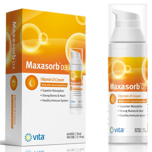 Vita Sciences Maxasorb Vitamin D3 Cream for Psoriasis Relief and