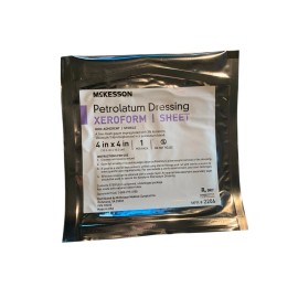 Xeroform 8 × Xeroform Petrolatum Non-Adhering Dressings  - 4 " X 4 " ( 10.2Cm × 10.2cm)