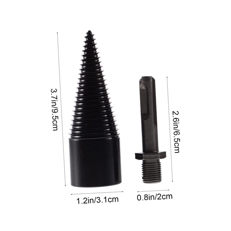 MERRYHAPY 1Set Wood Drill Bit for Firewood Splitting Includes Drill