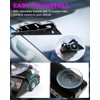 HLAUTO 6Z4J Emergency Dash Strobe Lights: 2x16.8 inch Purple White