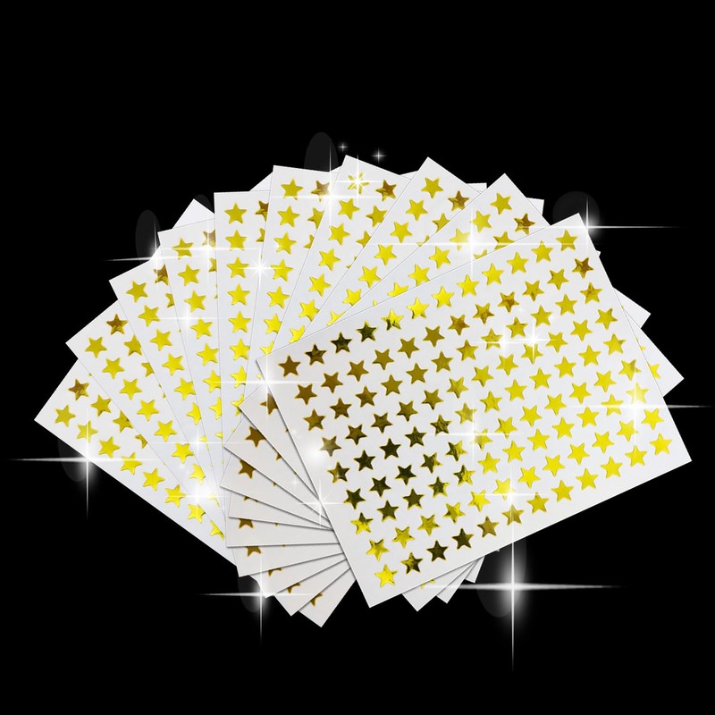 Reward Stickers Star YS-021 Gold 1 Sheet 108 Sheets x