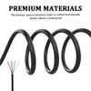 wedfish 10Ft 4 Pin Backup Camera Extension Cable,3mm Thickened DC