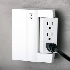 Uninex PS108 6-Outlet Swivel Side Socket Surge Protector Wall Tap, ETL Listed