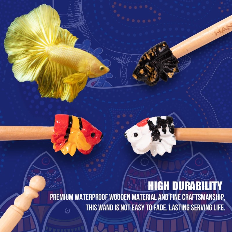 KOIKA Fish Training Stick Toys Fish Tank Decor Betta Training