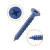 IMScrews 1/4" x 1-3/4" Blue Flat Head Concrete Screws for