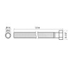 AQUADE Hose 1.5 m 10 x 14 mm with 1/2