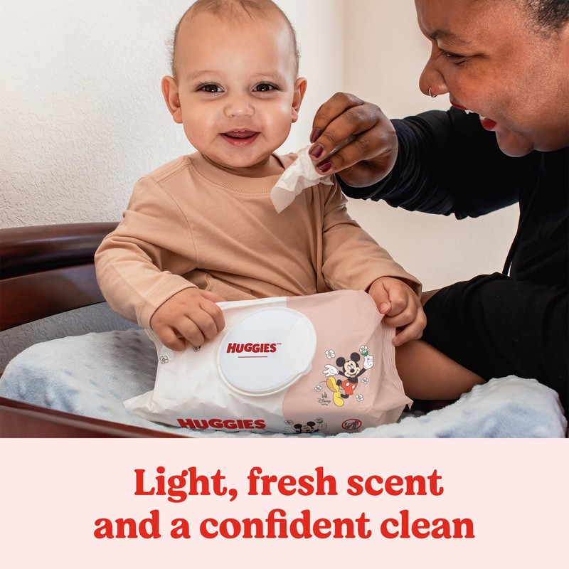 Huggies Simply Clean Fresh Scent Baby Wipes, 3 Flip-Top Packs