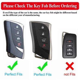 Cacacar Funda para llavero Lexus, funda de protección completa de TPU suave de alta calidad para llavero inteligente Lexus ES350 ES300h UX200 LS500 LS500H LC500 LC500h (tamaño B-marfil)